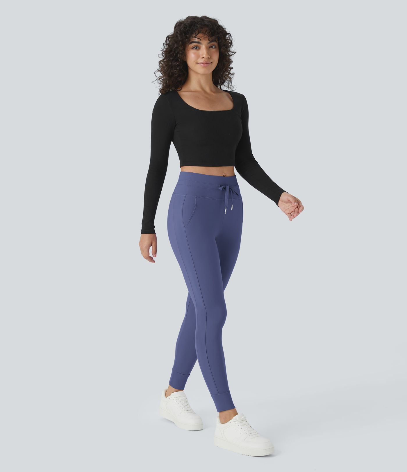 Jogging taille haute Softlyzero™ Plush avec cordon de serrage et poches latérales