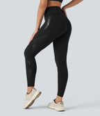 Legging yoga SoftlyZero™ 7/8 skinny taille haute croisée avec poches - UPF50+