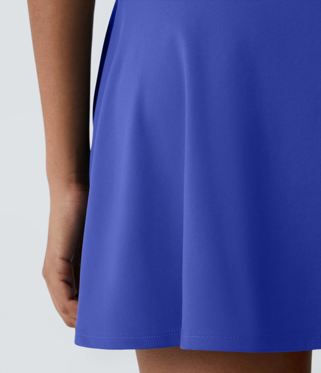 Robe de Danse Sport Mini à Volants Torsadés Dos Nu - Longueur Plus