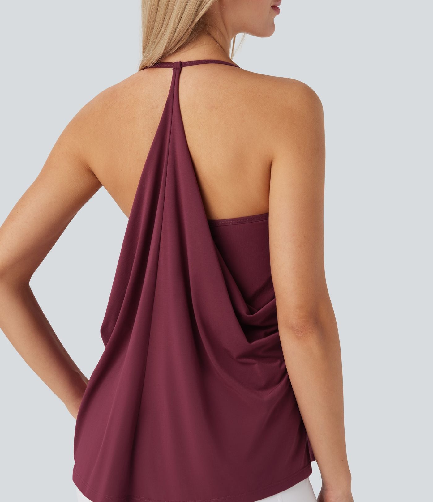 Softlyzero™ Airy Haut de yoga dos nu à encolure américaine sensation fraîcheur-UPF50+