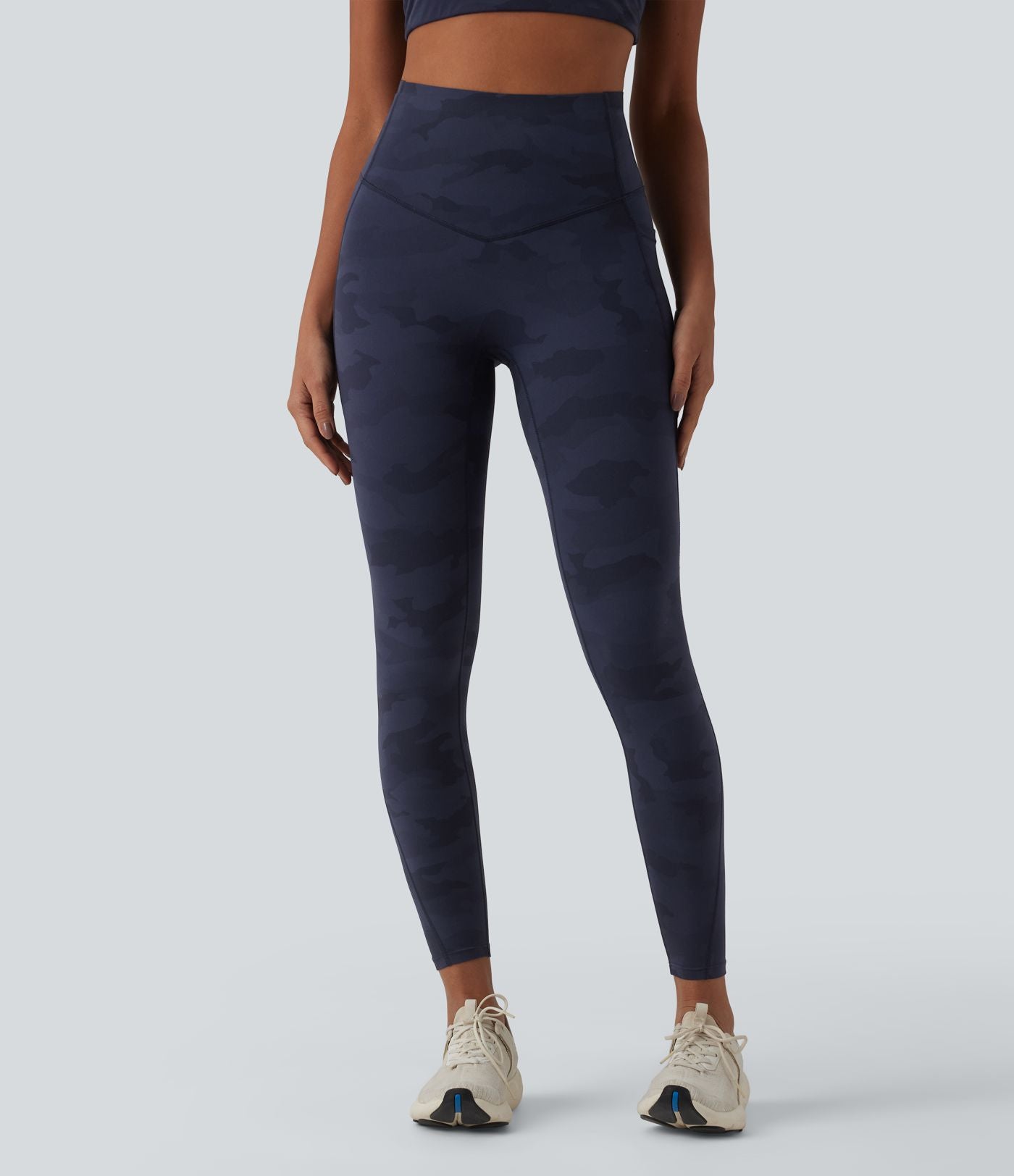 Legging de running Halara UltraSculpt™ gainant taille haute imprimé camouflage avec poches