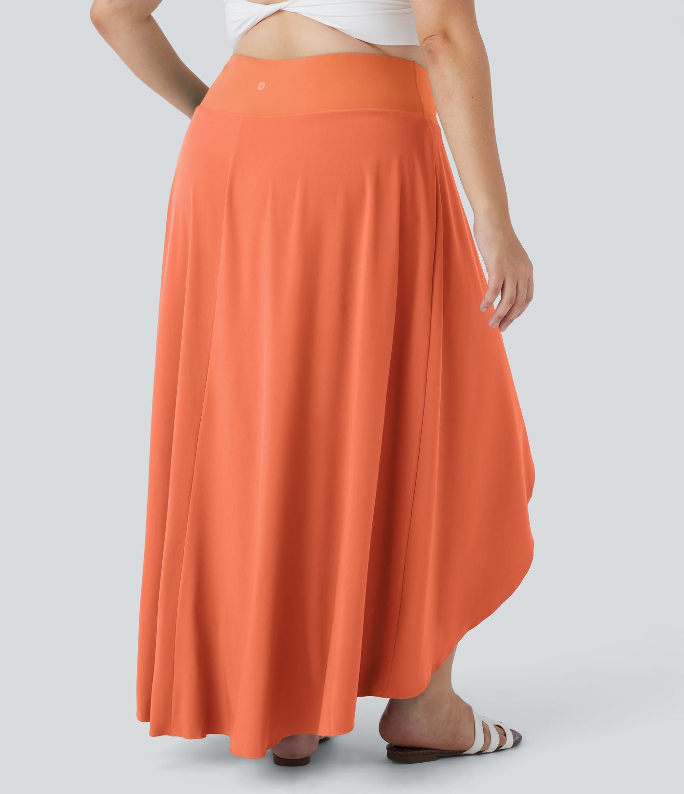 Breezeful™ Taille Haute à Volants 2 en1 Fluide Sèchement Rapide Quotidien Causal Grande Taille