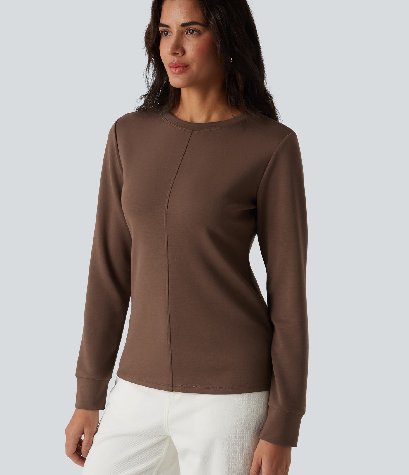 Sweat-shirt décontracté SpacerTek™ col rond manches longues