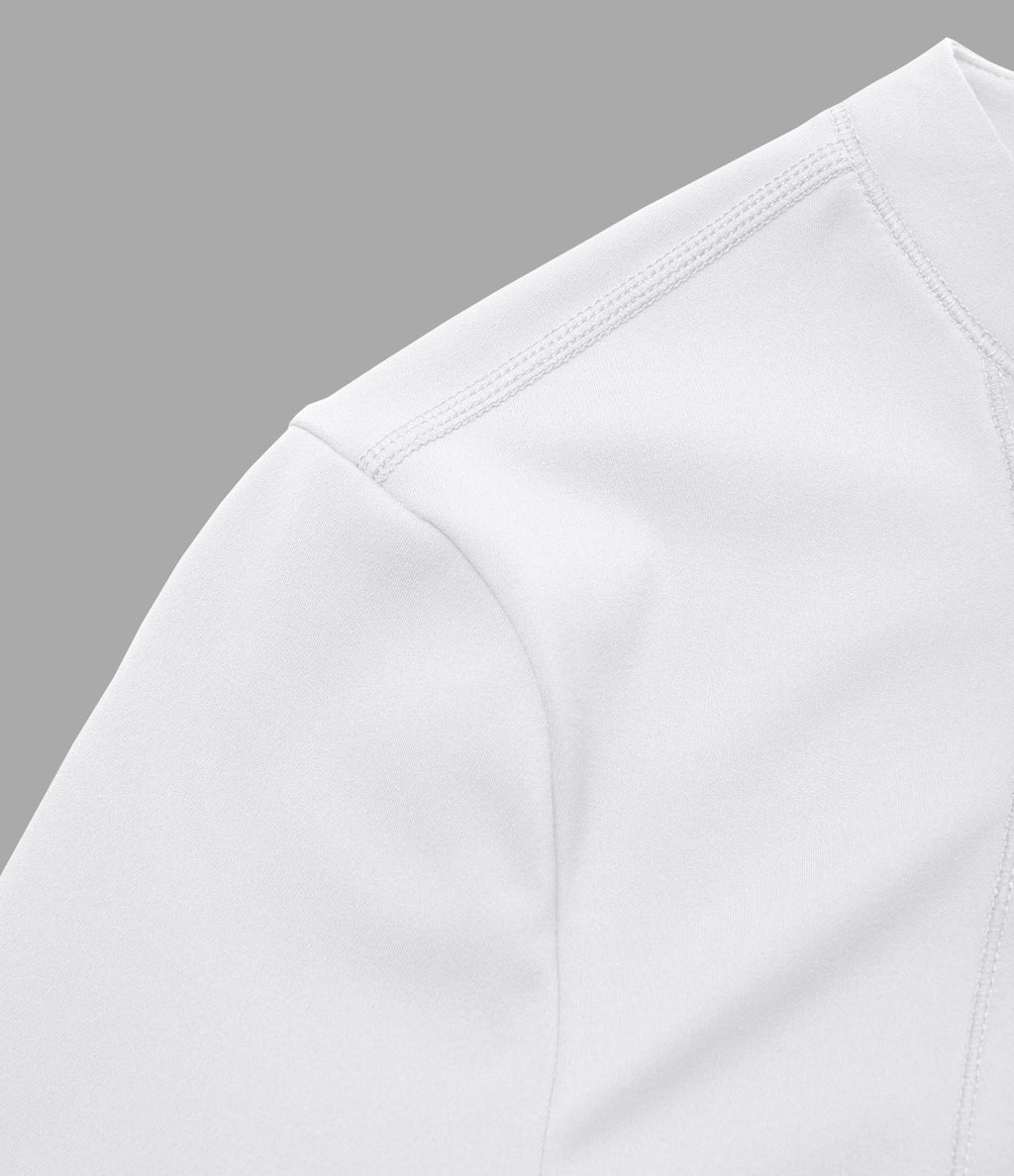 Softlyzero™ Plush Top Sport de Golf Court à Manches Longues avec Trou pour Pouce et Demi-Zip