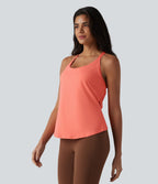 Halara UltraSculpt™ Débardeur d'entraînement dos nu croisé avec boucle ajustable et soutien-gorge intégré