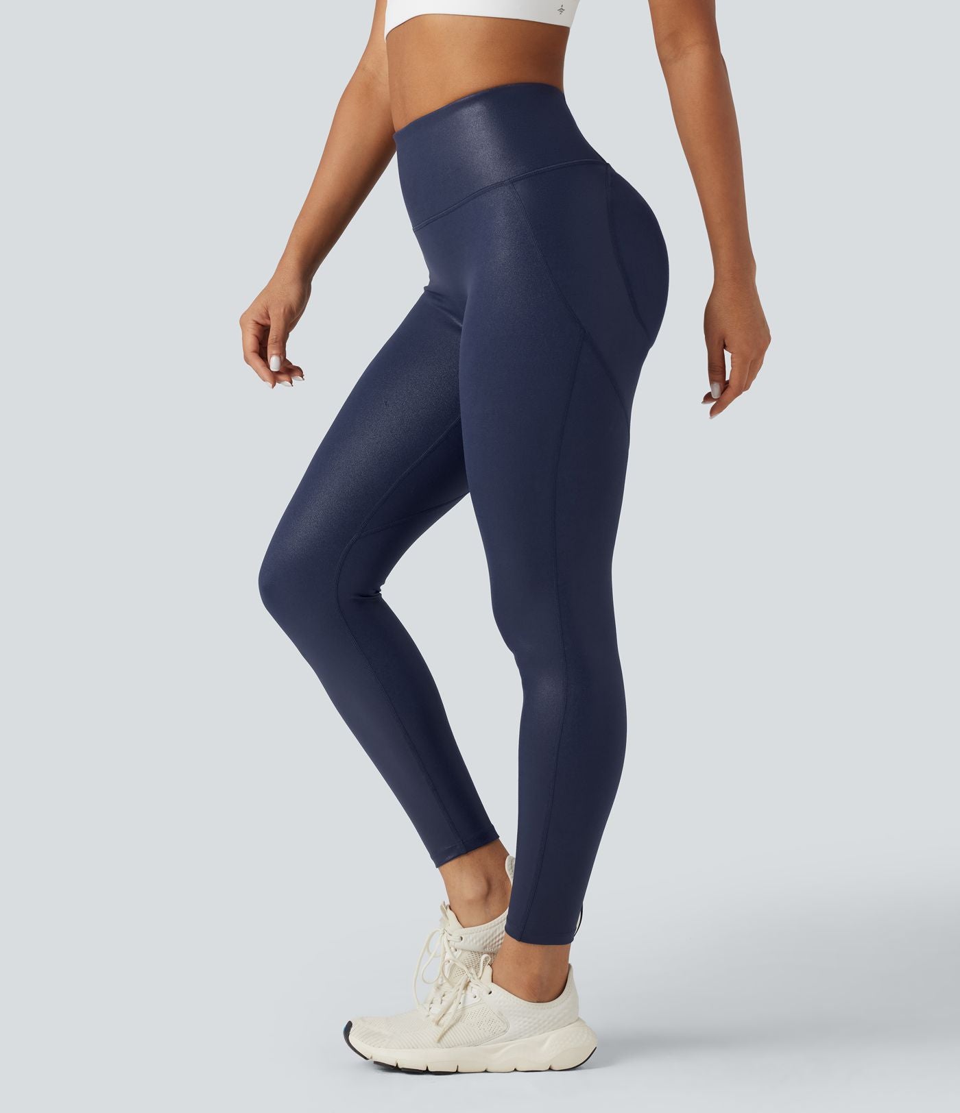 Legging 7/8 de yoga gainant taille haute avec poches Halara UltraSculpt™