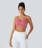 Brassière de sport yoga SoftlyZero™ Airy soutien léger mesh contrastant effet frais InstantCool, protection solaire UPF50+ bonnets A-D