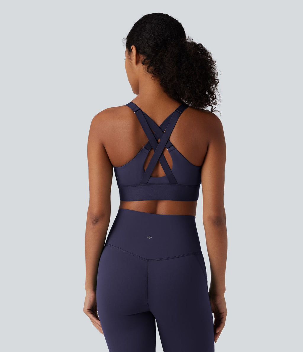 Brassière de sport SpeedWave™ soutien moyen à fermeture éclair et séchage rapide pour running