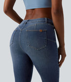 Jean skinny 7/8 casual Halara Flex™ Curvy taille mi-haute avec poches
