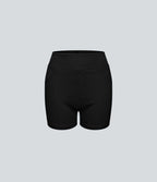 Halara Flex™ Shorts 7,5cm Casual en Denim Tricot Extensible Taille Haute Avec Poches Latérales Arrière