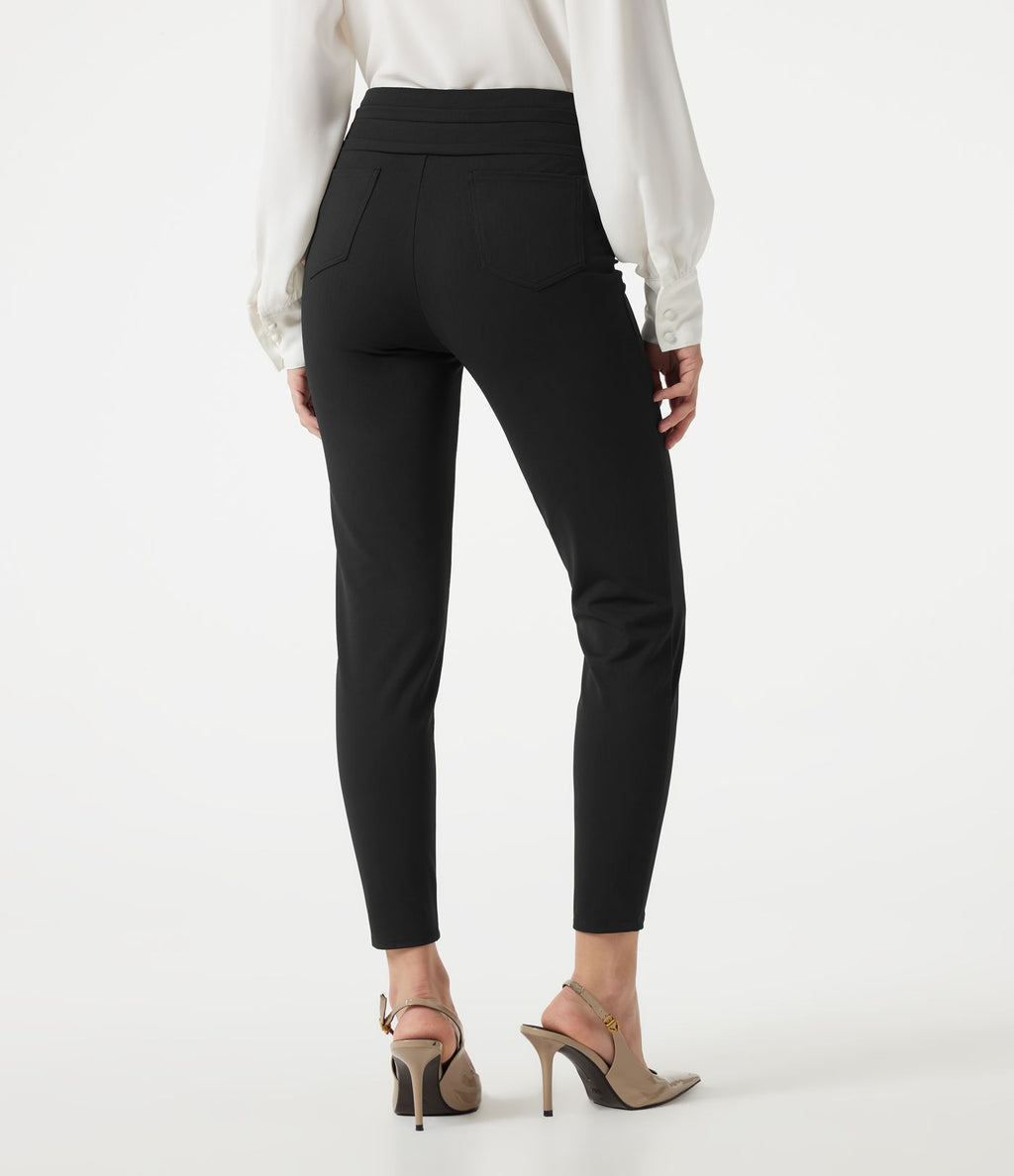 Pantalon Halara Flex™ taille haute esprit bureau à motif chevrons avec poches