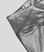Legging de yoga SoftlyZero™ en simili stretch avec taille croisée, imprimé métallisé et poche arrière