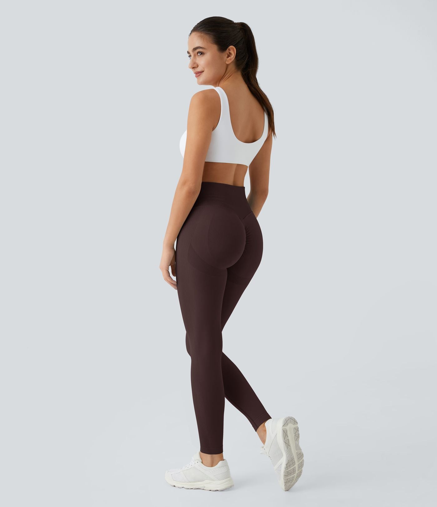 Legging push-up taille haute froncé sans couture OneForm Seamless Flow