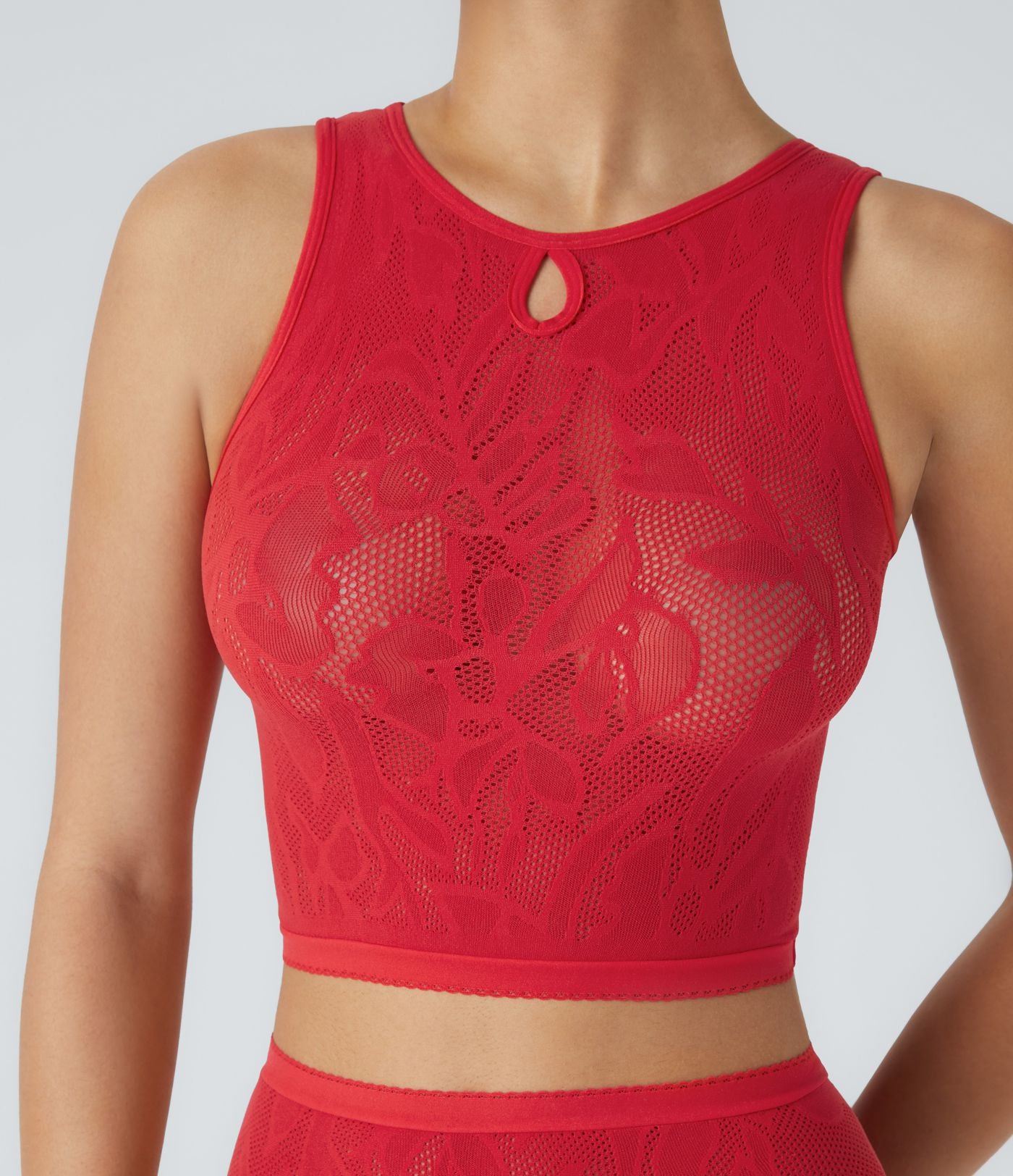 Débardeur court avec découpes sans couture OneForm Seamless Flow