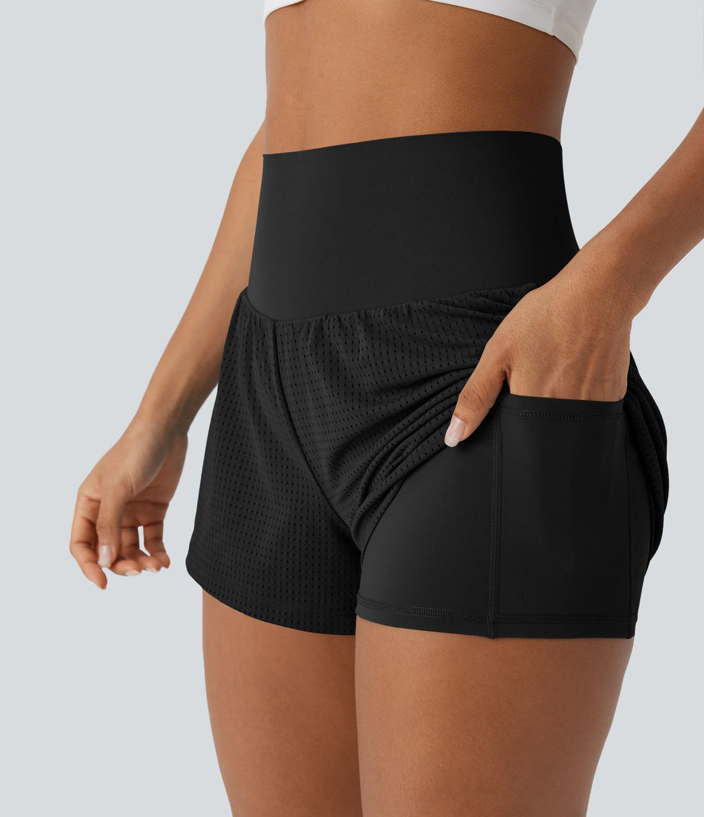 Legging d'entraînement gainant taille haute avec poches Halara UltraSculpt™