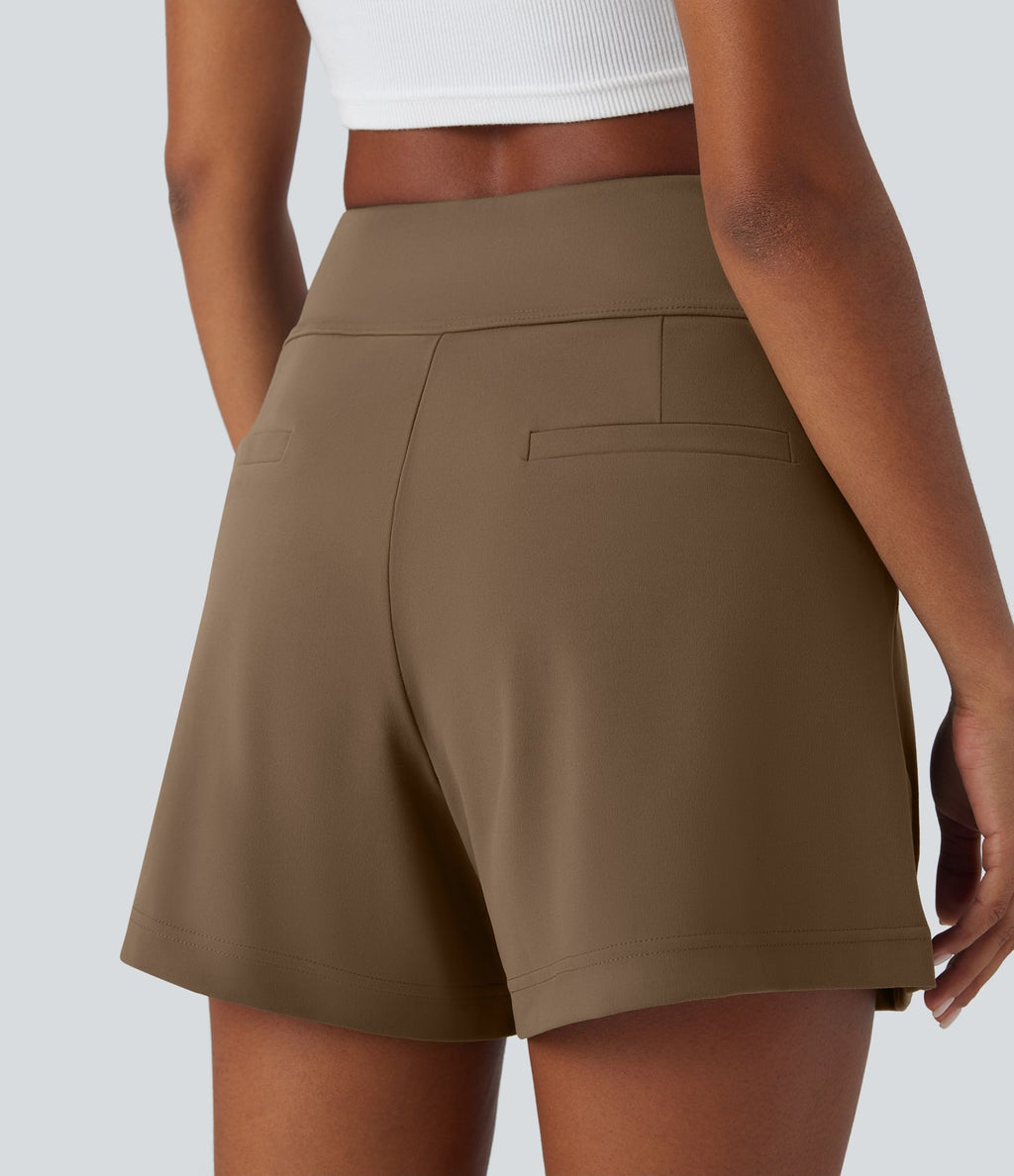 Short de travail large taille haute DayStretch avec poches