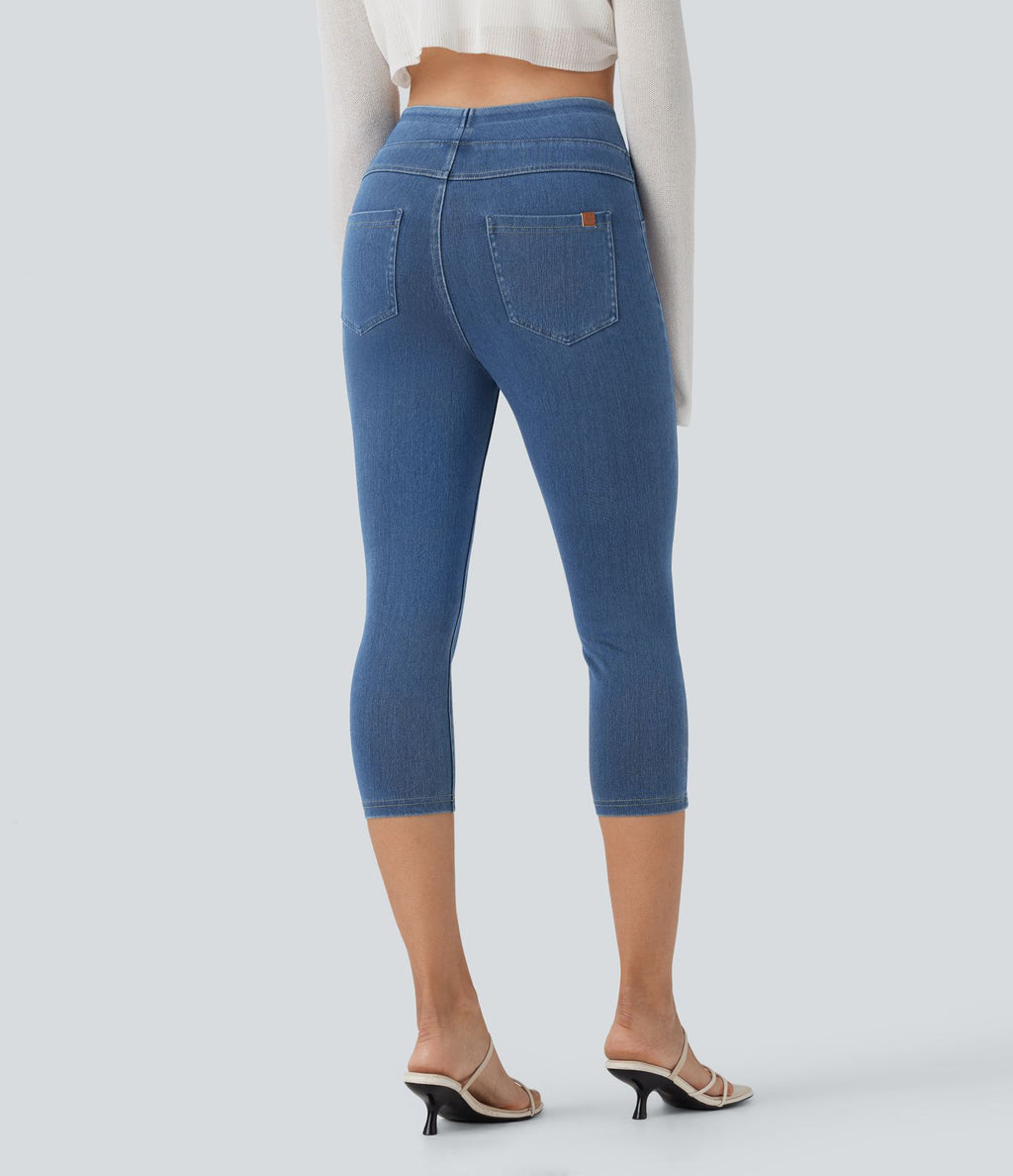 Halara Flex™ Jegging Capri Taille Haute Extensible Poche Latérale Arrière