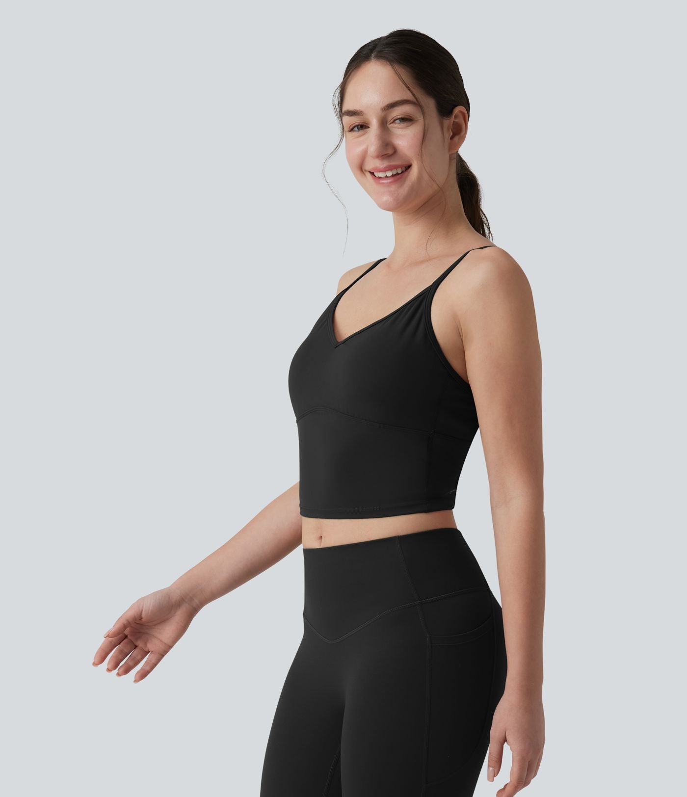 Brassière de sport SoftlyZero™ Plush maintien léger bretelles croisées dos nu