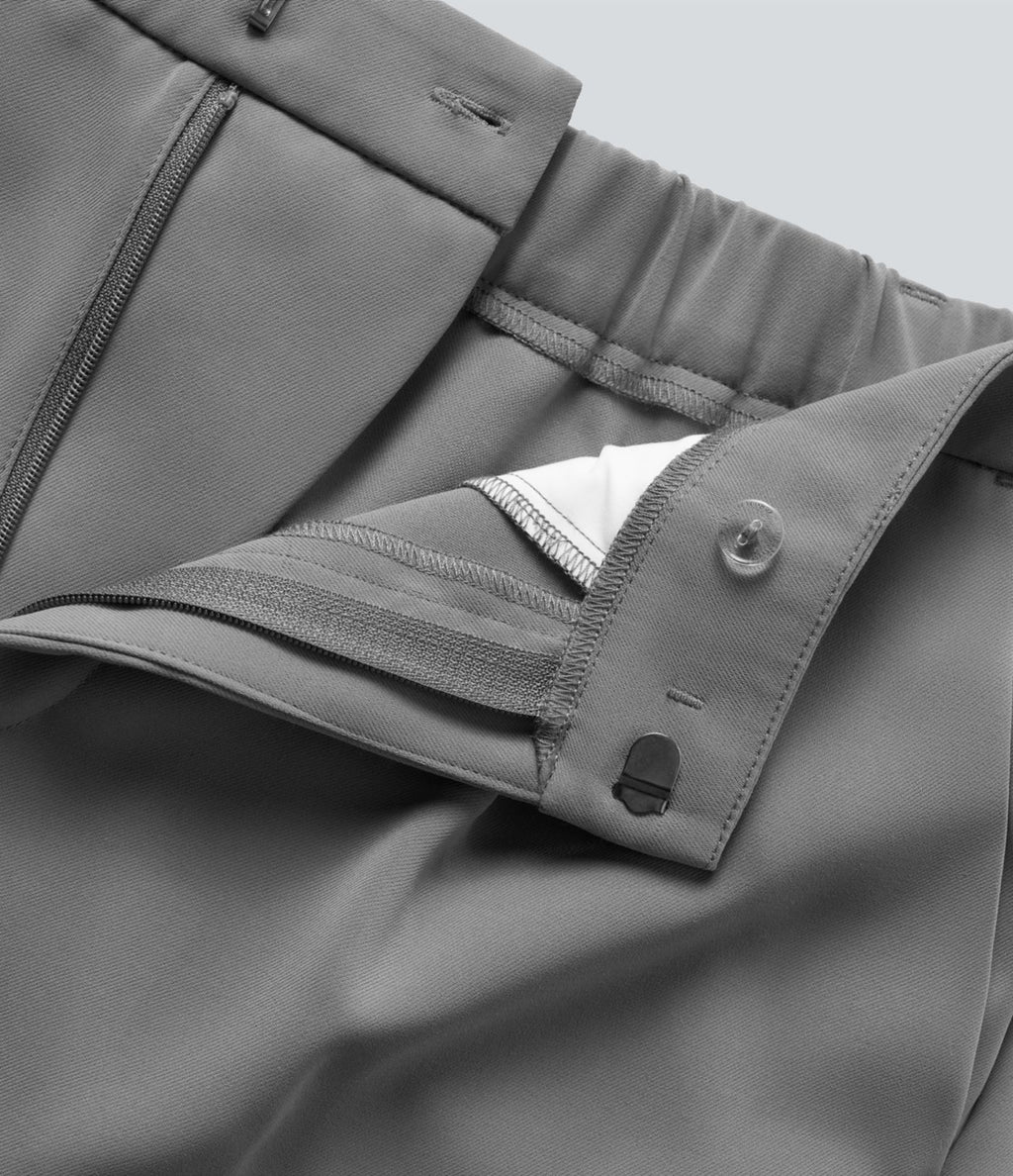 Short tailleur taille moyenne avec poches latérales