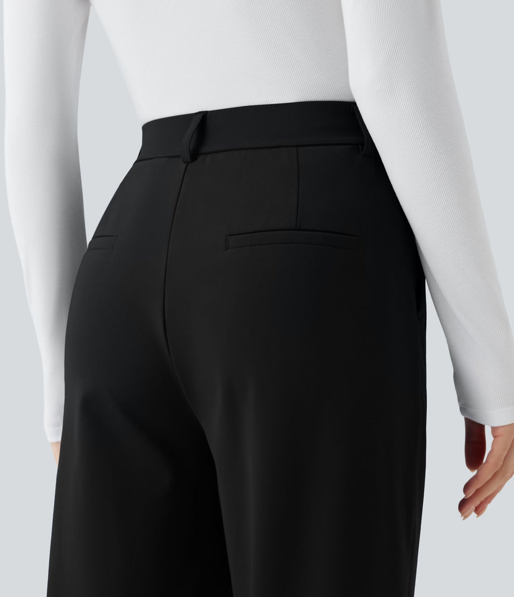 Pantalon tailleur court fuselé taille haute Halara Flex™ DayStretch avec poches