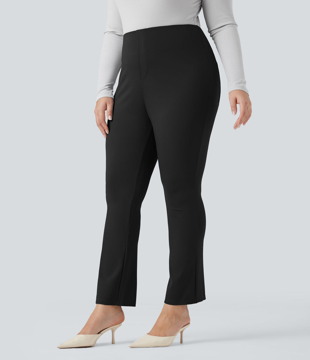 Pantalon tailleur fuselé taille haute grande taille Halara Flex™ avec poches
