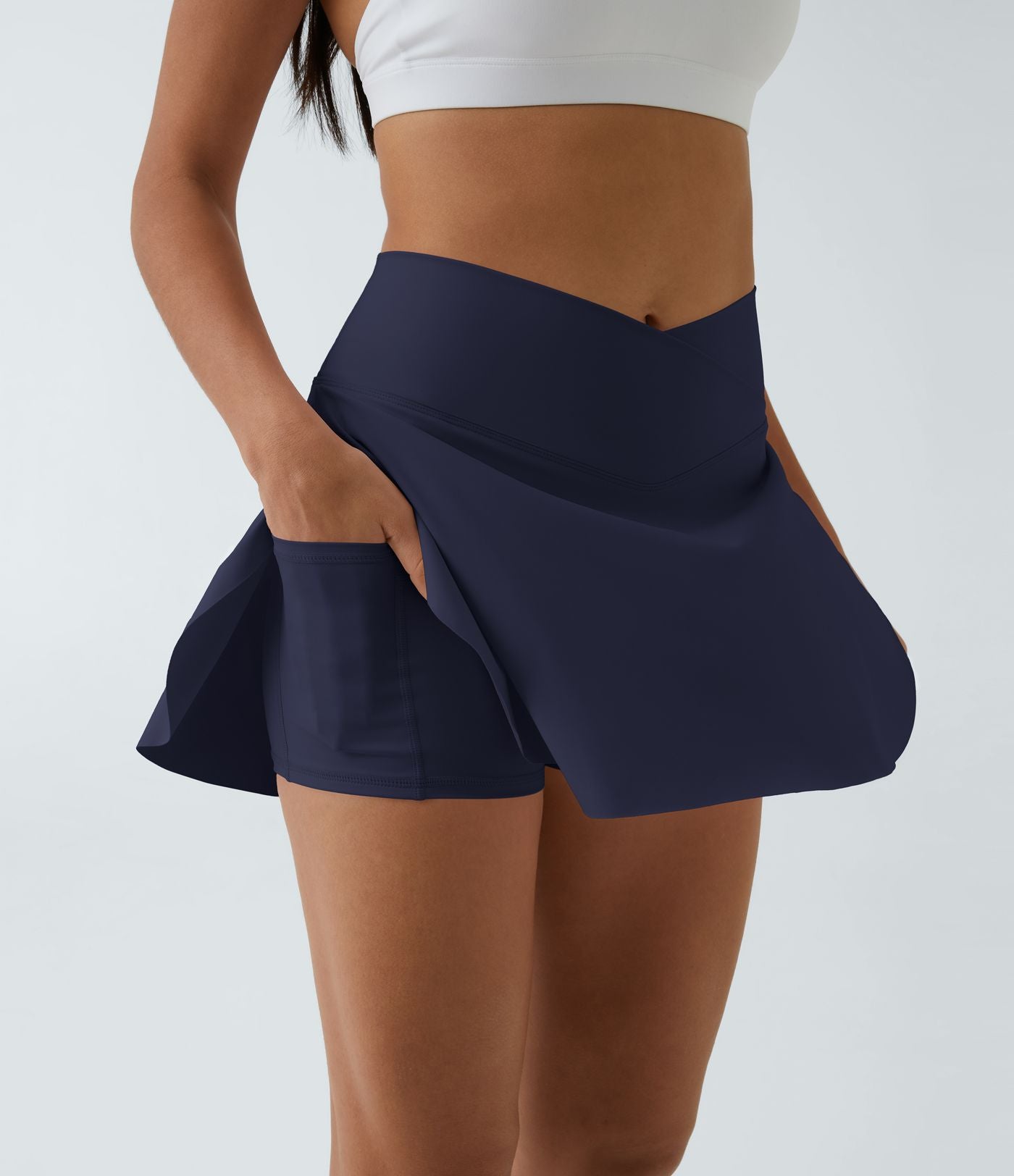 Jupe de tennis SoftlyZero™ Airy 2-en-1 avec poches latérales croisées effet frais InstantCool, Lucid, longueur allongée