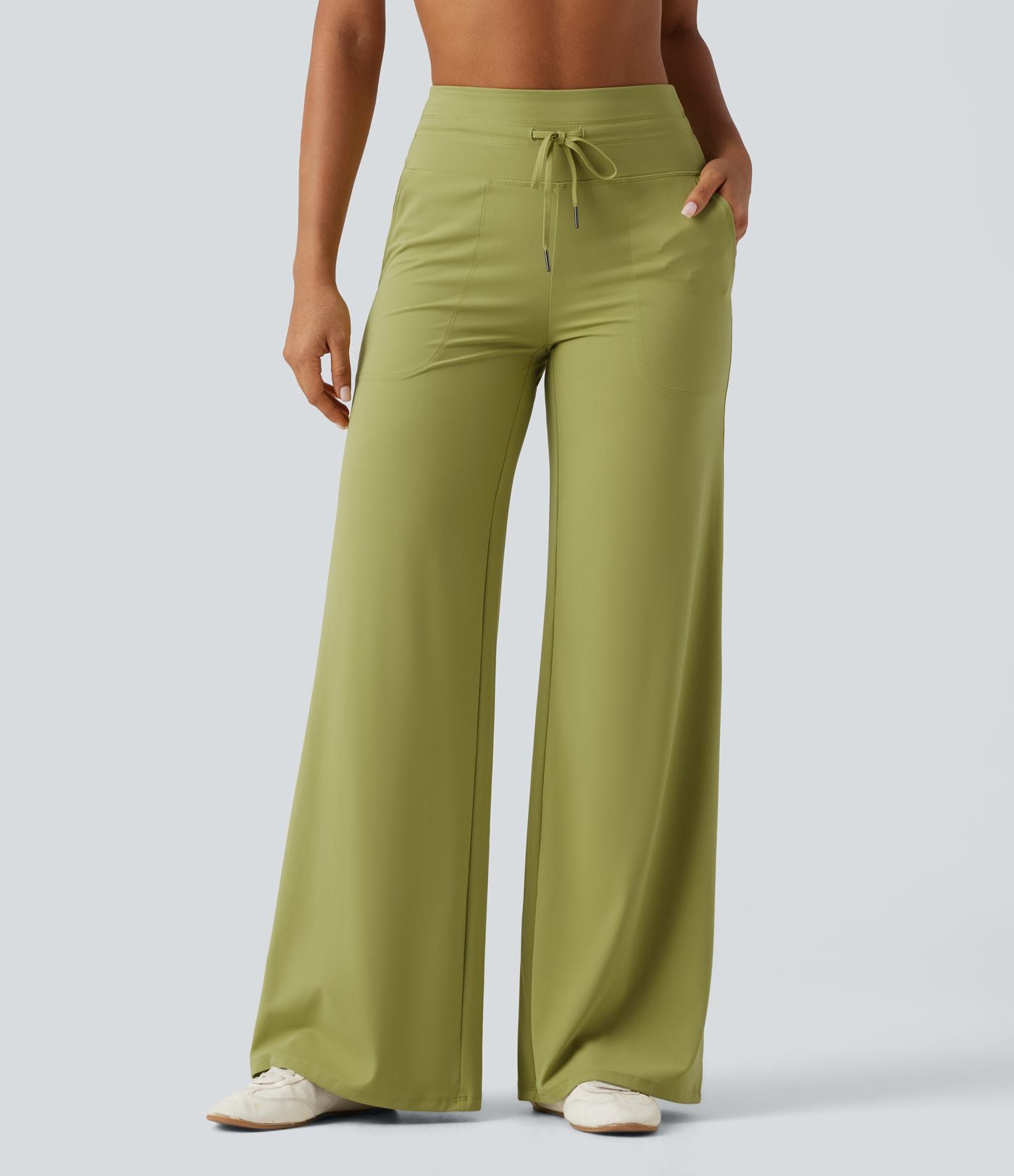 Pantalon yoga droit  Halara UltraSculpt™ taille haute avec cordon de serrage et poches