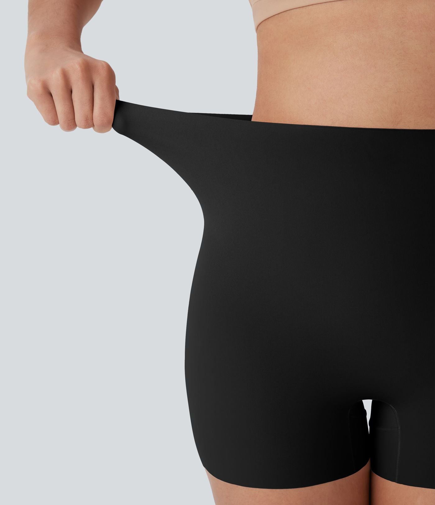 Short type boxer taille haute très extensible et doux pour la détente