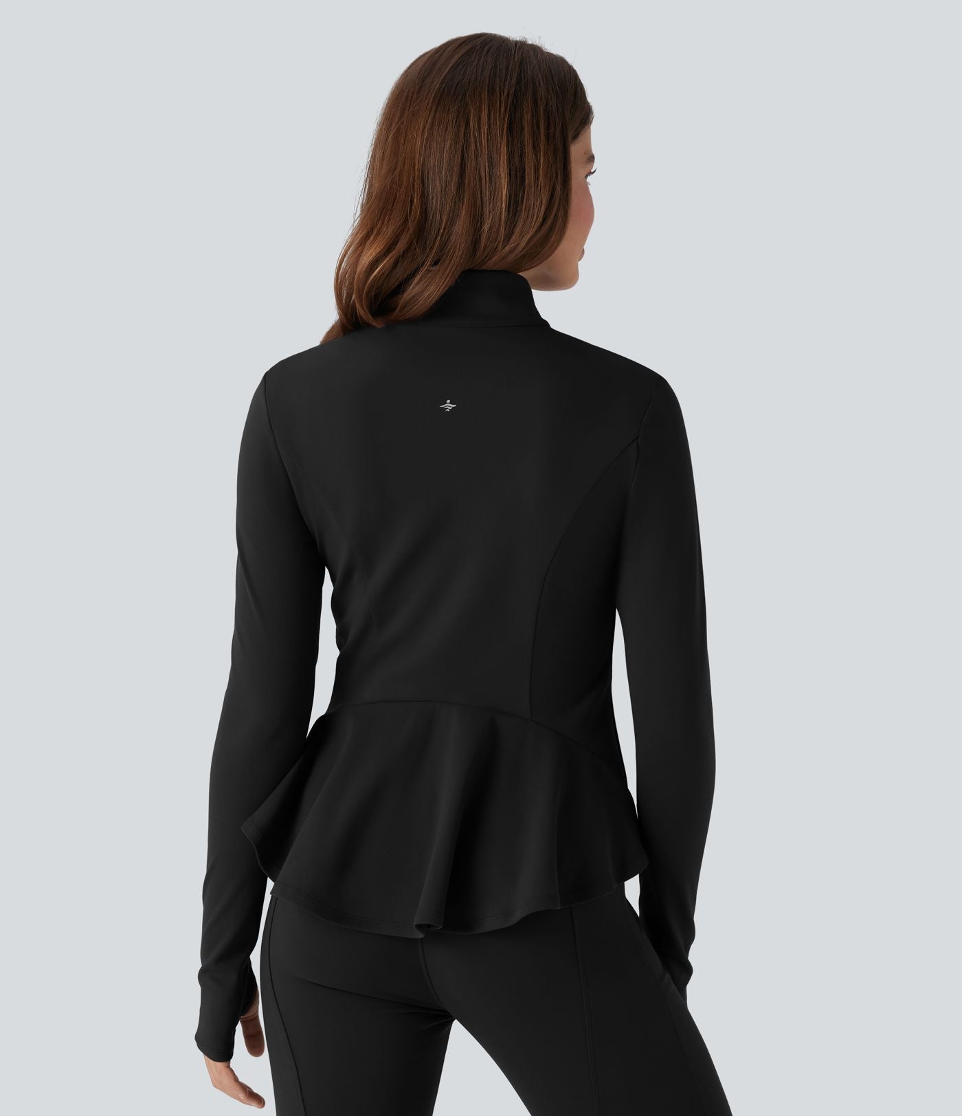 Veste ajustée col montant zippée avec passants pouces et ourlet à volants DayStretch avec poches
