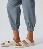 Joggings décontractés à taille mi-haute avec poches