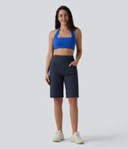 Short de yoga SoftlyZero™ Airy ample gainant taille haute effet frais InstantCool avec poches