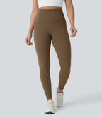 Legging 7/8 d'entraînement gainant taille haute avec mesh contrastant et zip arrière DayStretch avec poches