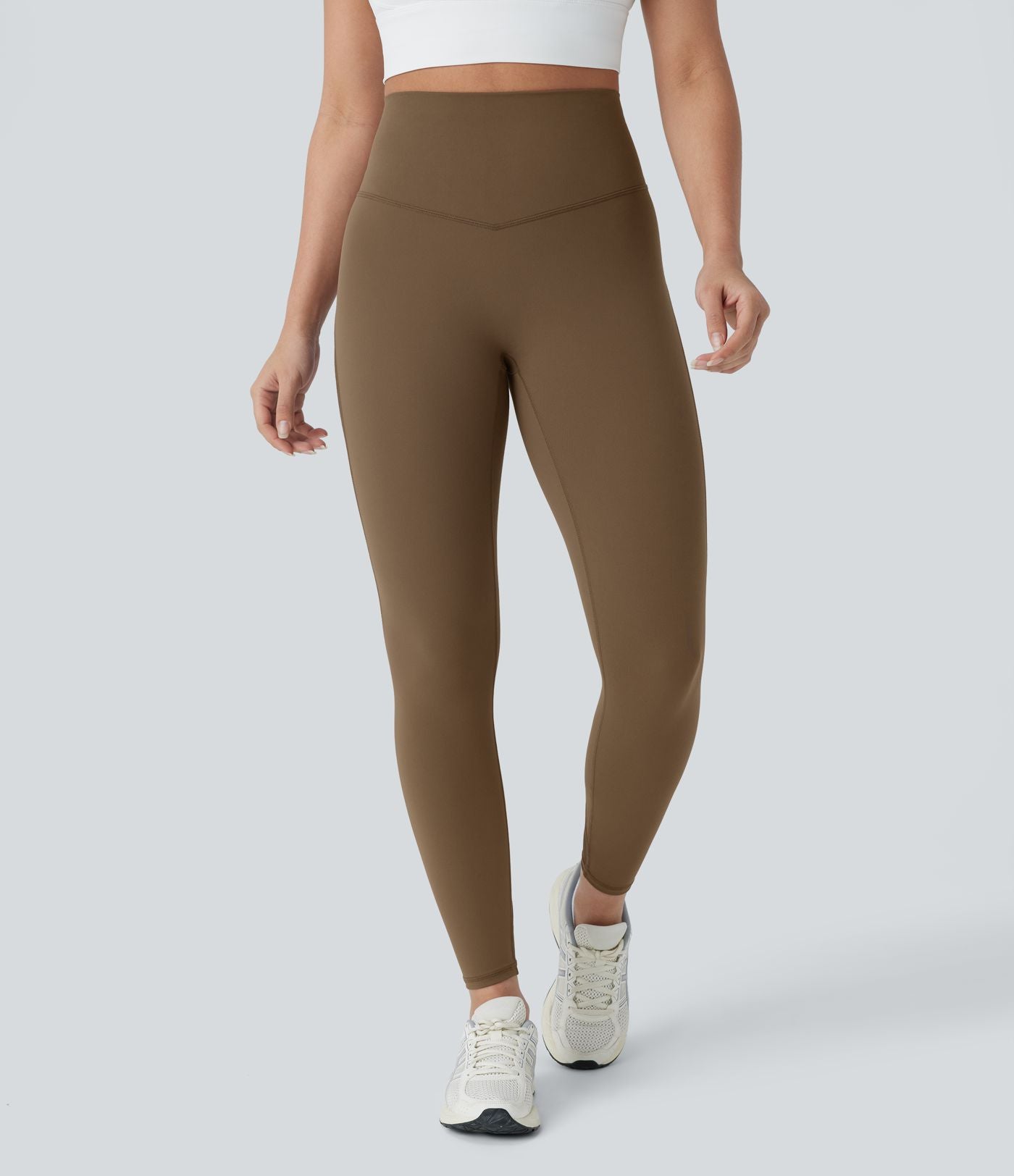 Legging 7/8 d'entraînement gainant taille haute avec mesh contrastant et zip arrière DayStretch avec poches