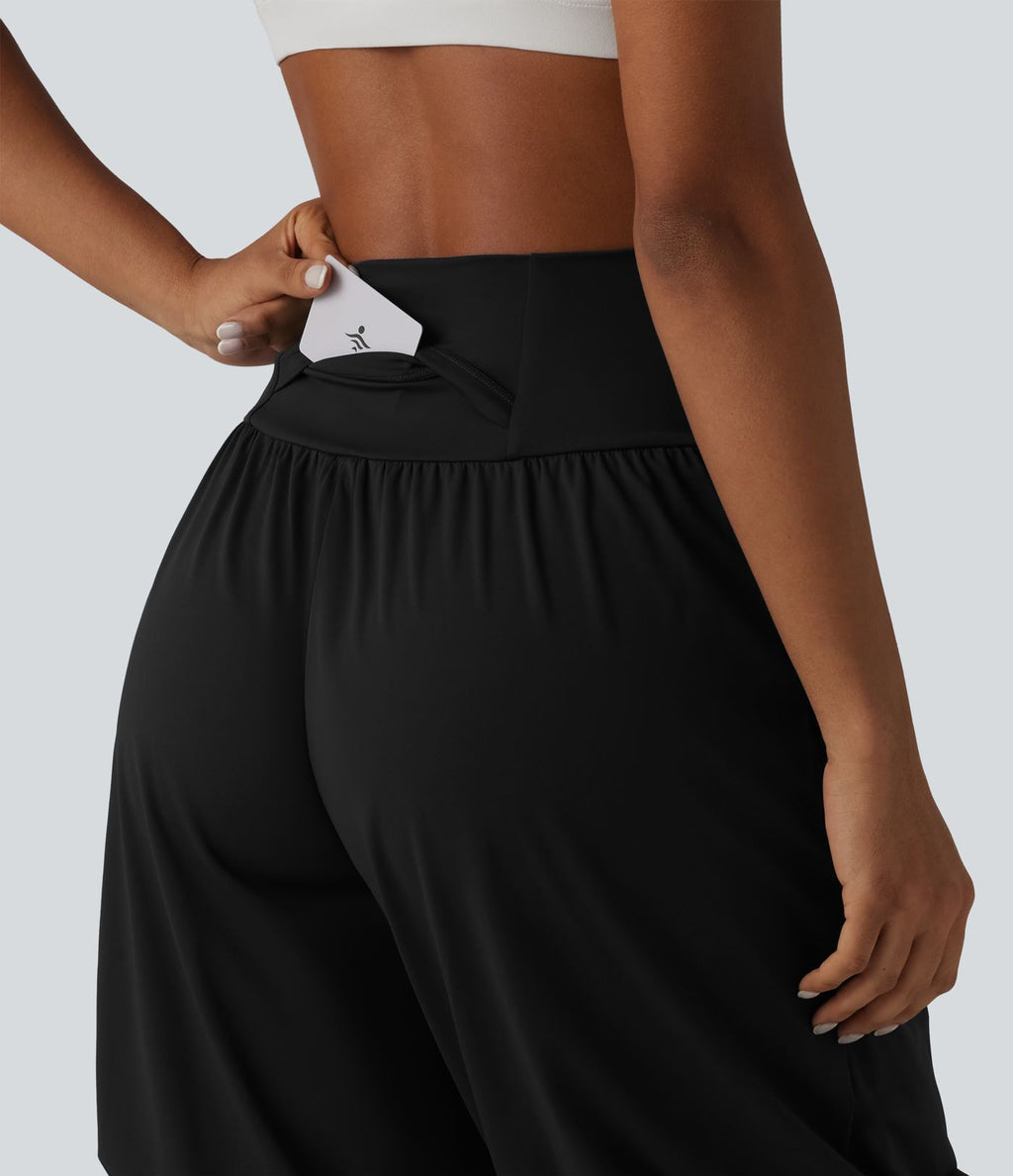 Short ballon de yoga SoftlyZero™ Airy effet frais InstantCool taille très haute avec poches