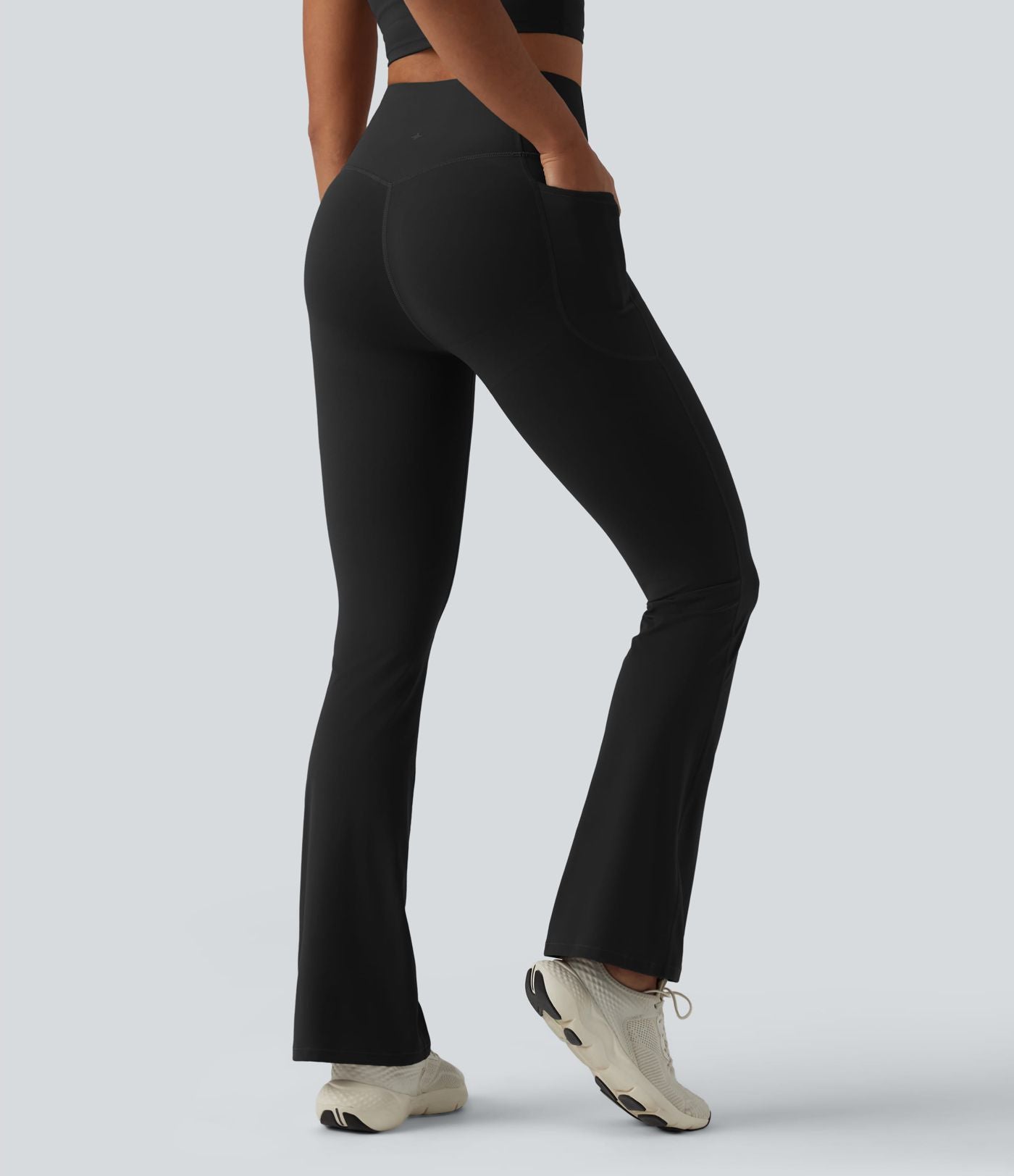 Legging de yoga bootcut Halara UltraSculpt™ taille haute push-up gainant avec poches