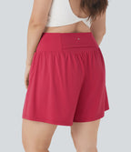 Short tailleur 2-en-1 Cool Touch yoga taille très haute Softlyzero™ Airy grande taille 17,5 cm avec poches