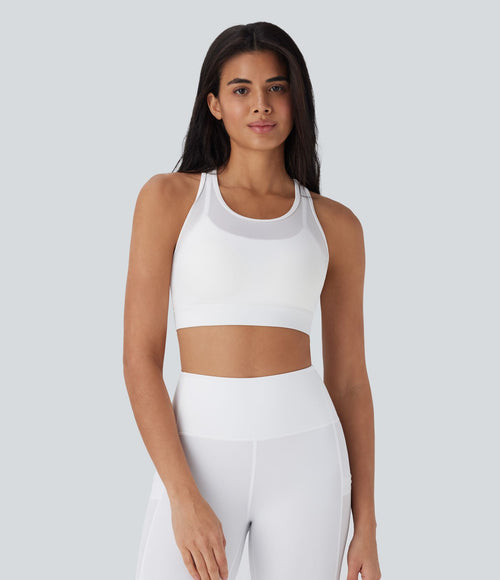 Brassière de sport entraînement SpeedWave™ soutien intermédiaire dos nageur mesh contrastant séchage rapide bonnets A-D