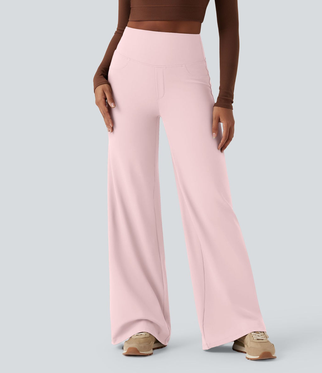 Pantalon yoga large gainant taille haute DayStretch avec poches