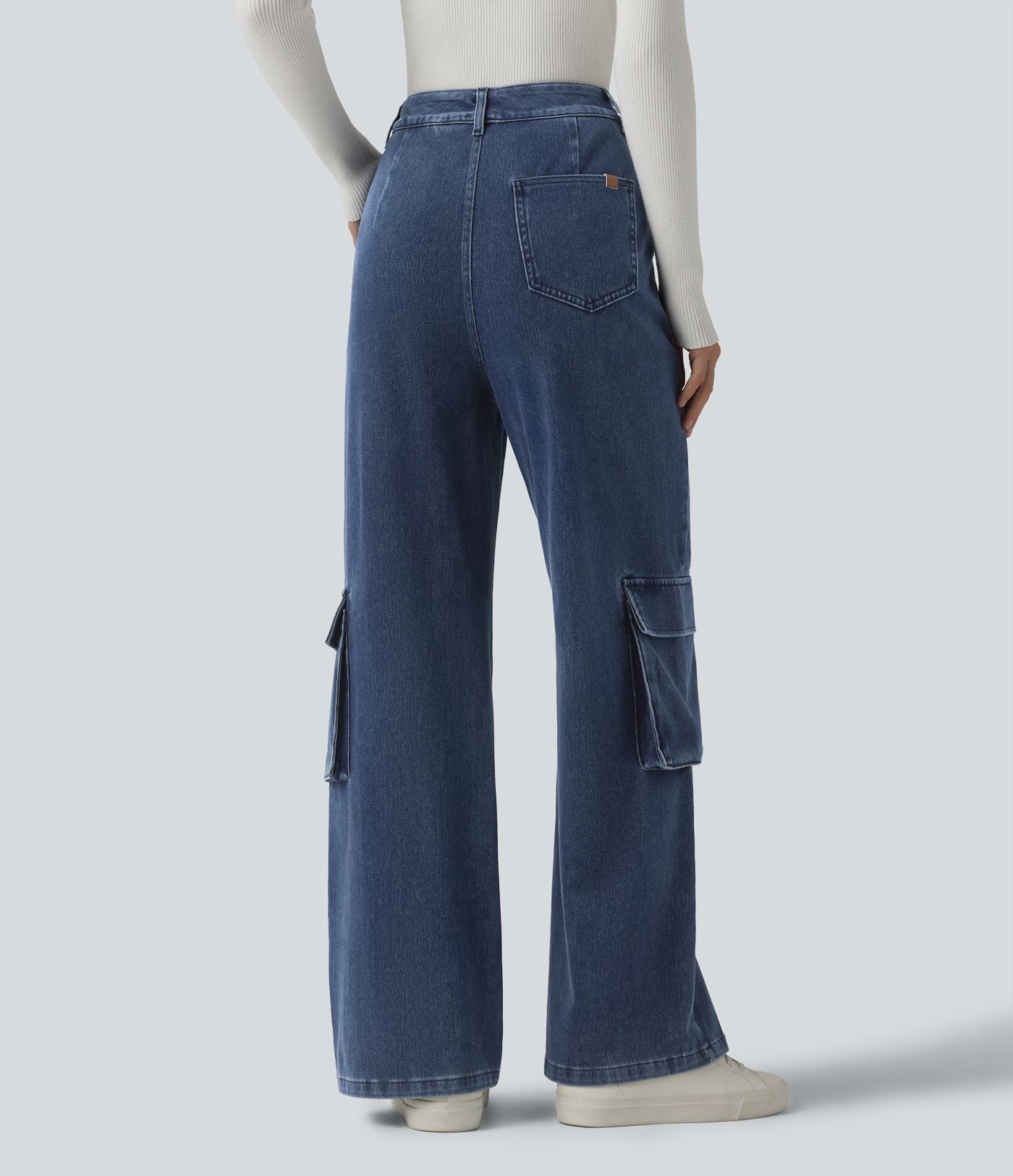 Jean bootcut cargo décontracté Halara Flex™ taille haute avec poches