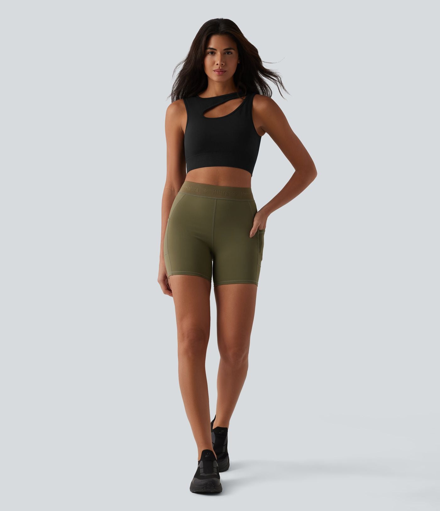 Débardeur de yoga OneForm Seamless Flow à découpes avec brassière intégrée