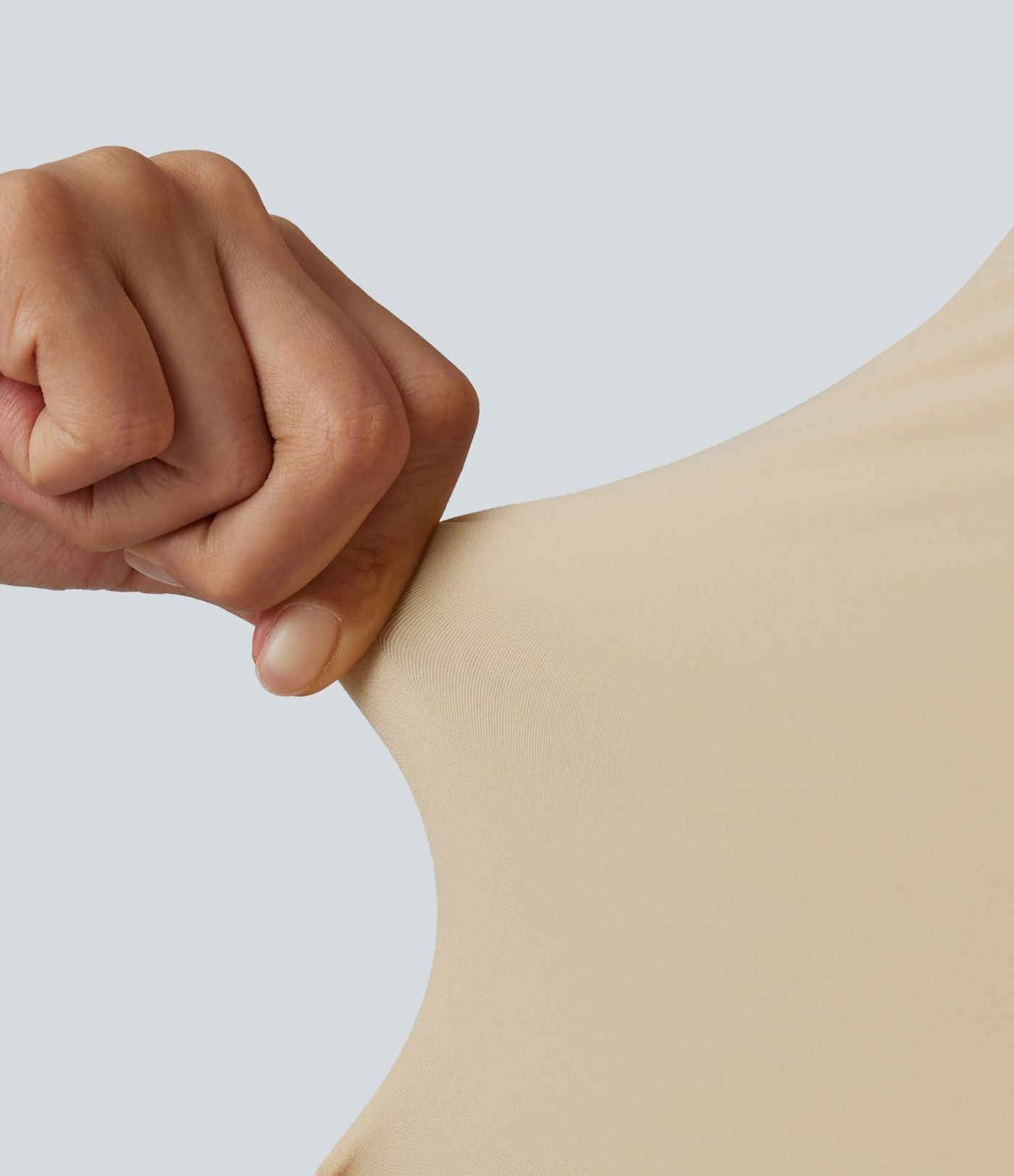 T-shirt décontracté ultra-ajusté col V manches courtes extensible et doux pour la peau