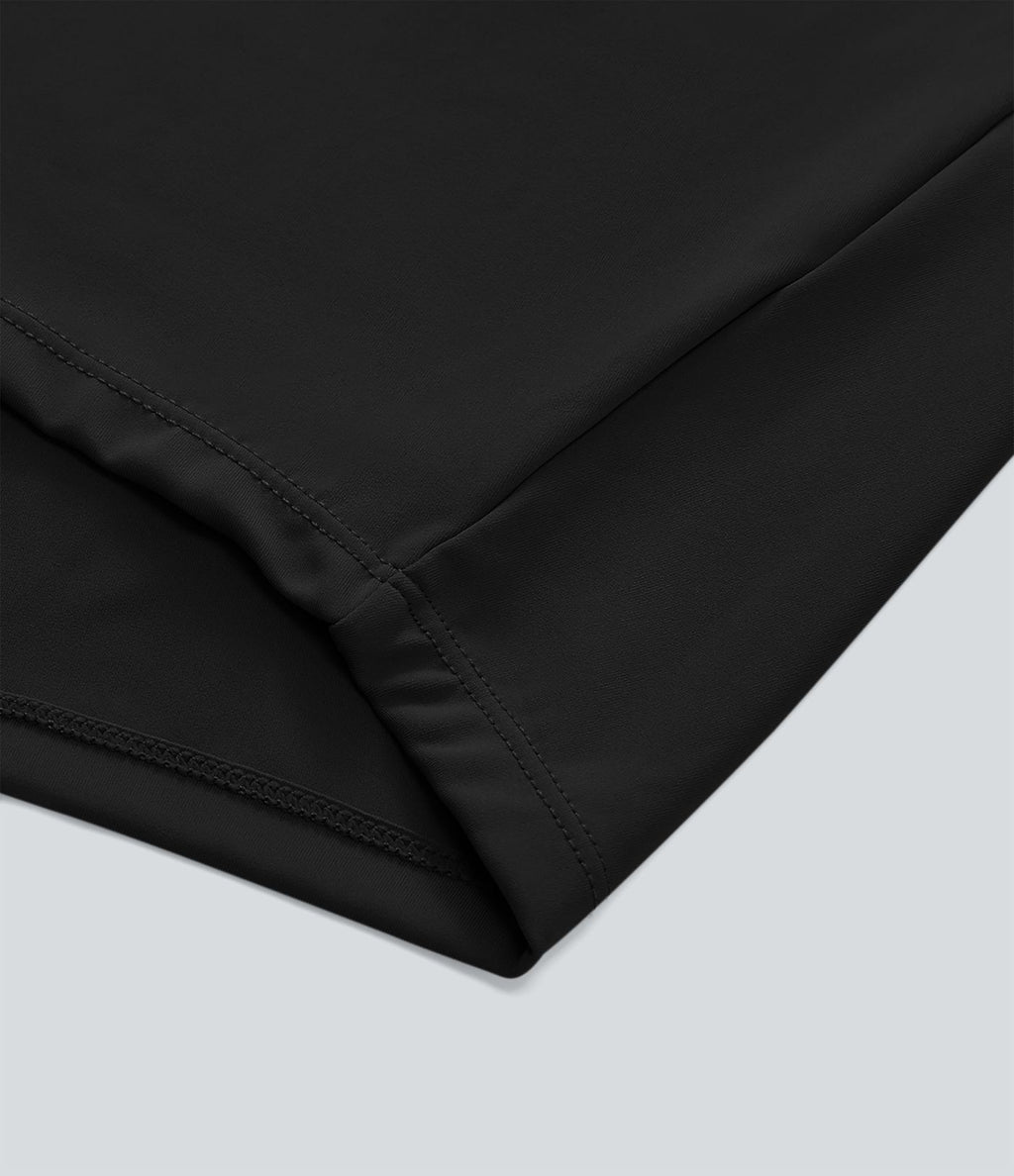 Pantalon décontracté drapé à poches multiples et taille moyenne, jambe large