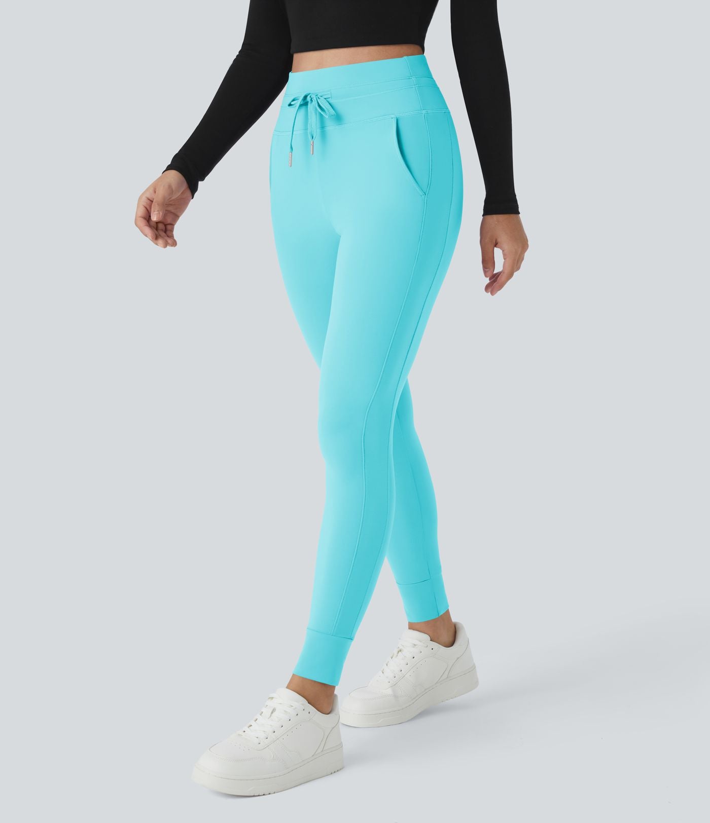 Jogging taille haute Softlyzero™ Plush avec cordon de serrage et poches latérales
