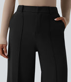 Pantalon tailleur Halara Flex™ DayStretch large taille haute avec poches