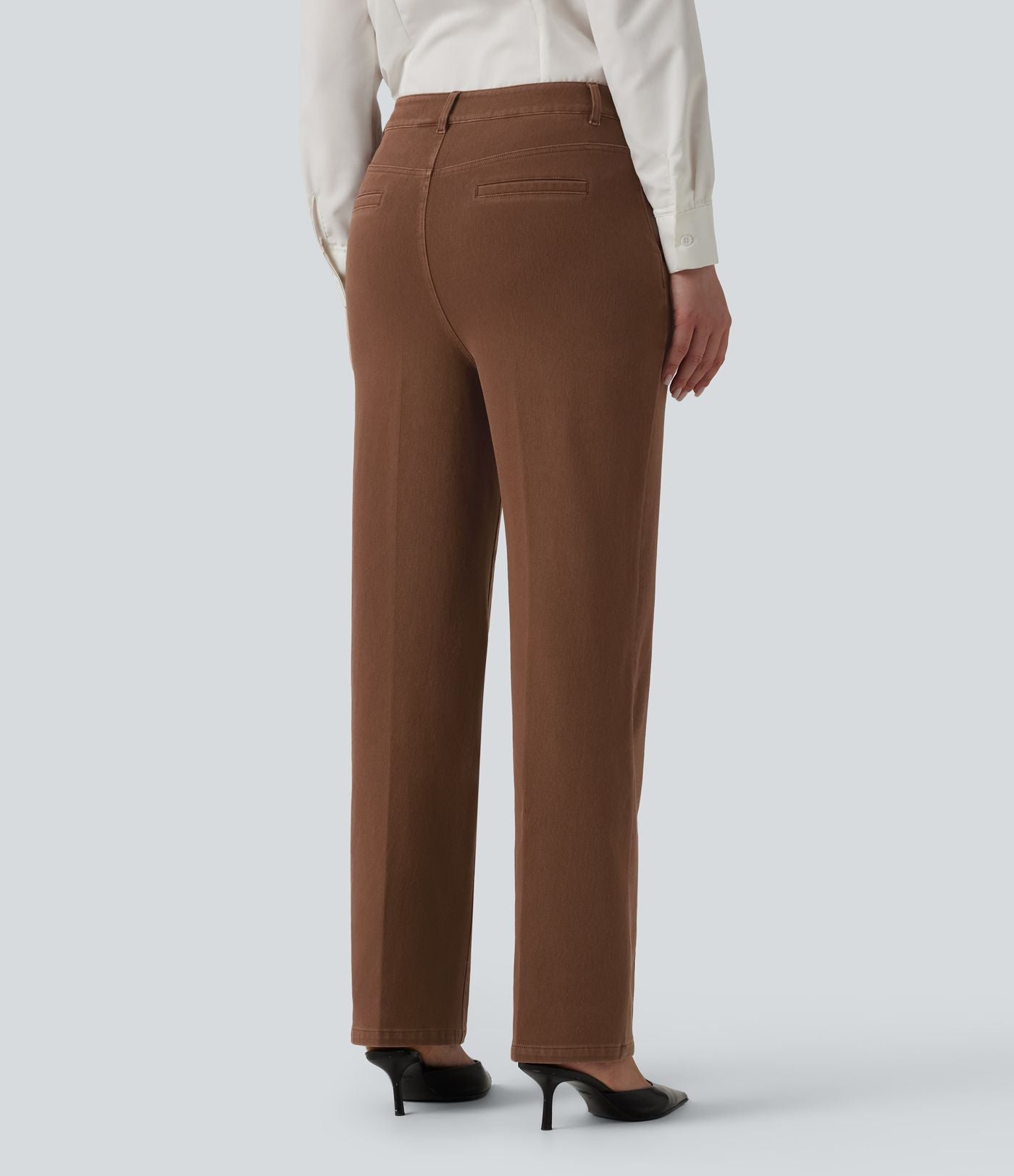 Jean bureau droit taille haute Halara Flex™ avec poches