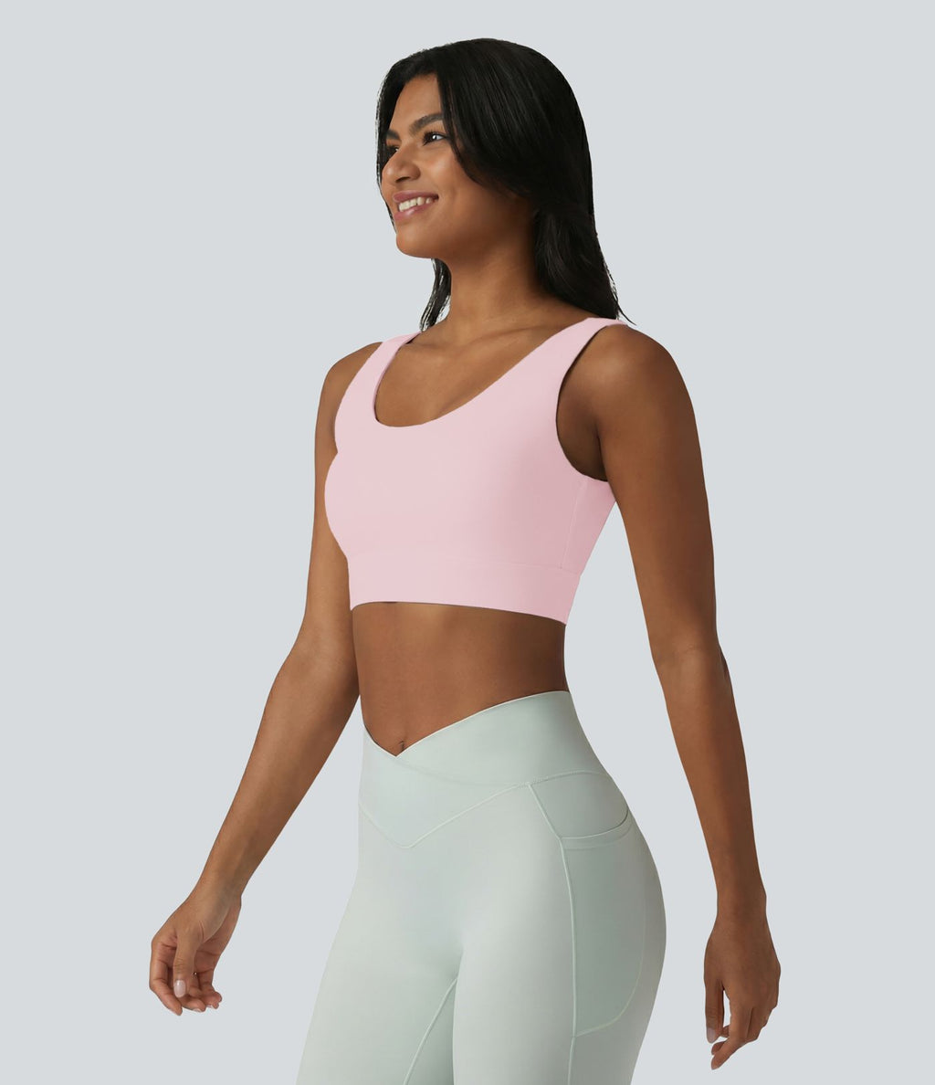 Brassière de sport Halara UltraSculpt™ maintien moyen dos nu avec boucle ajustable et brassière intégrée