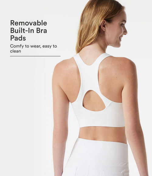 Brassière de sport yoga OneForm Seamless Flow maintien léger dos nageur zip frontal