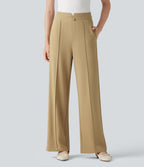 Pantalon de travail droit taille haute Halara Flex™ avec poches