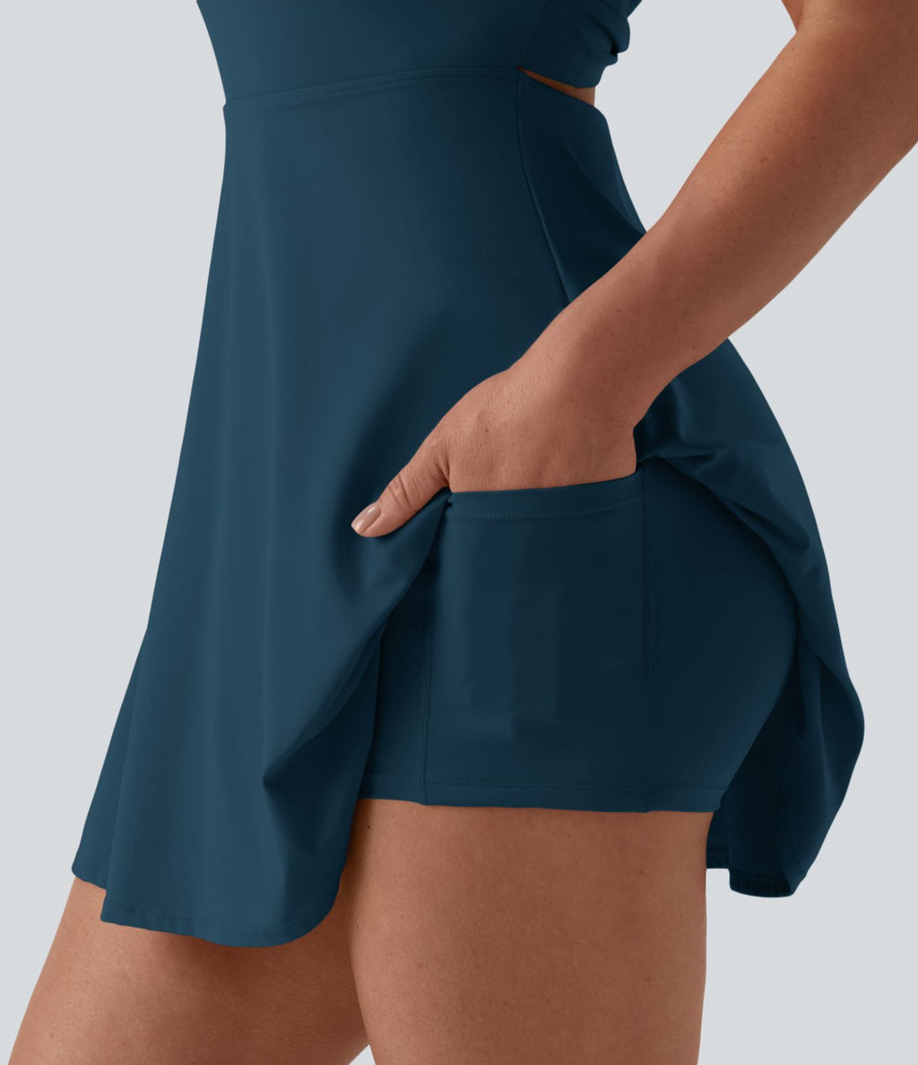 Robe de danse SoftlyZero™ Airy dos nu torsadé effet frais InstantCool, accès facile Easy Peasy, bonnets E-G