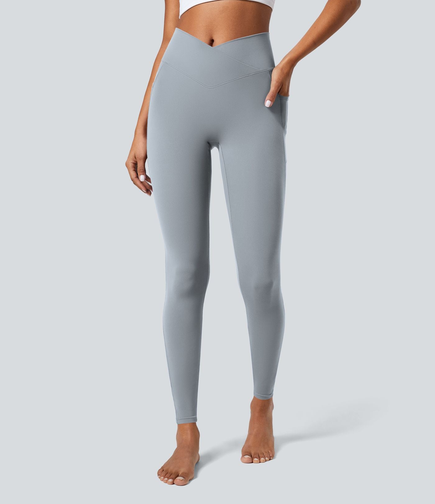 Softlyzero™ Legging Unis Poches Croisées